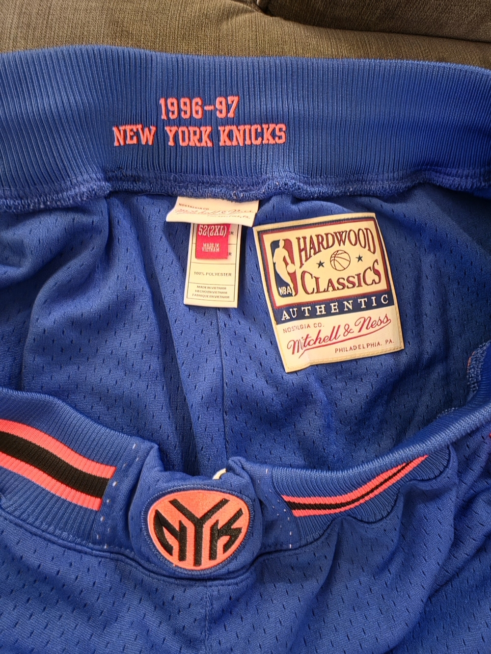 Mitchell & Ness Kids New York Knicks Blue Hardwood Classics Shorts